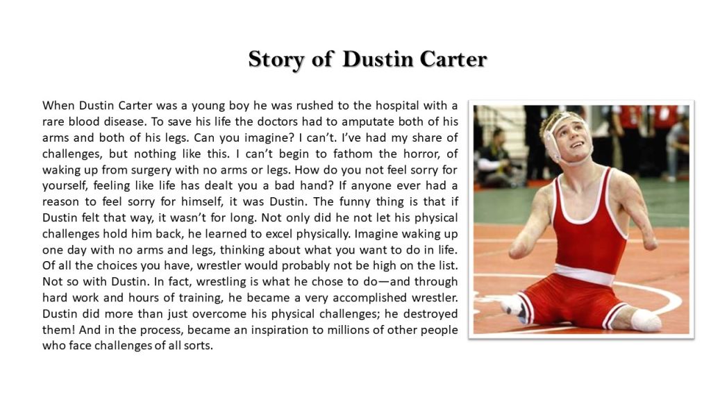 Story of Dustin Carter 
